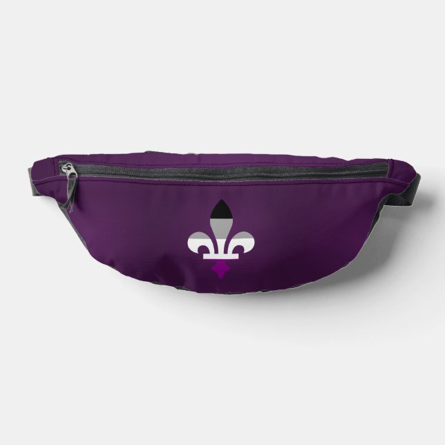 Sacs Banane Fleur-de-lis de fierté de l'aséxualité (Poser)