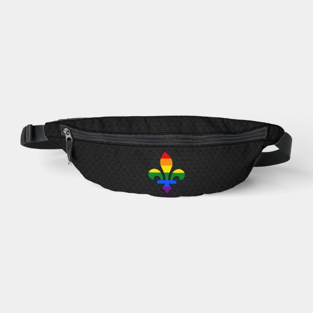 Sacs Banane fleur-de-lis de fierté LGBT  (Recto)