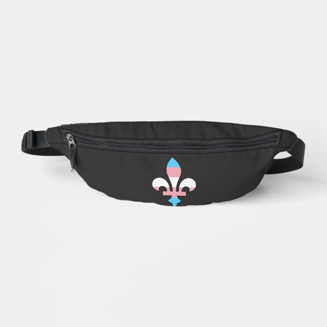 Sacs Banane Fleur-de-lis de fierté transgenre (Recto)