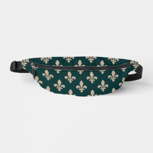 Sacs Banane Fleur de Lis Motif, Royal French Creative on Green
