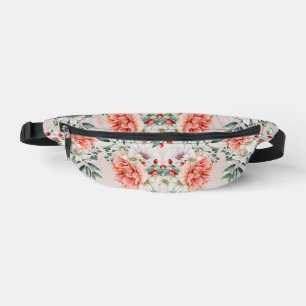 Sacs Banane Fleur de pivoine aquarelle
