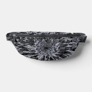 Sacs Banane Fleur noire et grise Dahlia