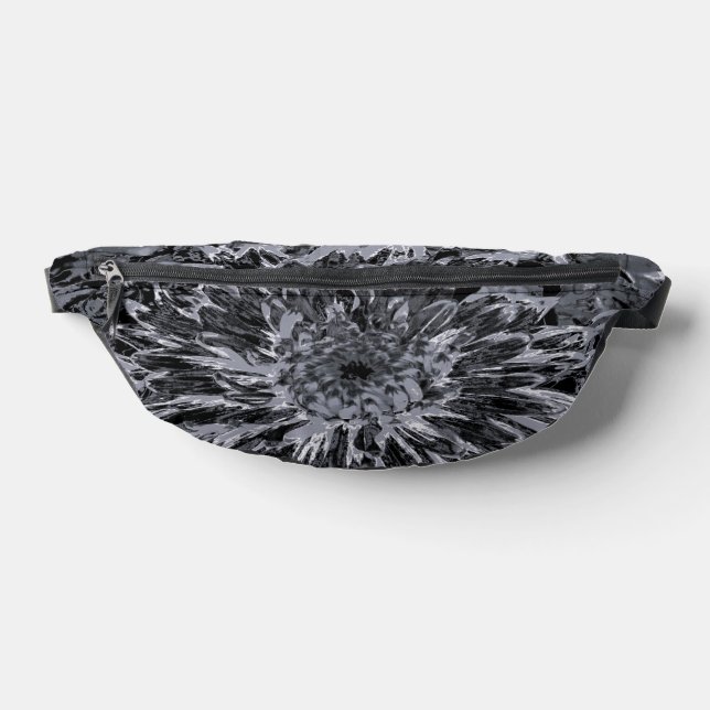 Sacs Banane Fleur noire et grise Dahlia (Poser)