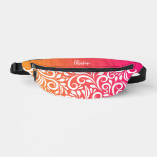 Sacs Banane Fleurs Abstraites Personnalisées Élégantes Ombre R