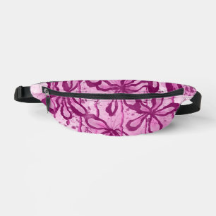 Sacs Banane Fleurs encrées Abstraites rose
