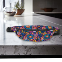 Fleurs florales les années 70 Boho