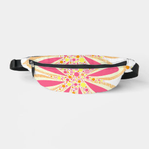 Sacs Banane Fleurs jaunes et roses