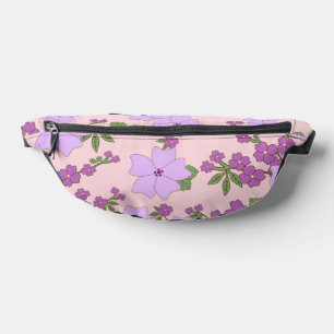 Sacs Banane Fleurs Violettes, Modèle Floral, Motif De Fleurs