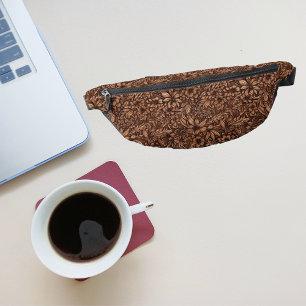 Sacs Banane Floral en cuir à outils occidental