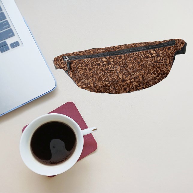 Sacs Banane Floral en cuir à outils occidental (Créateur téléchargé)