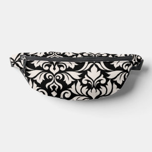 Sacs Banane Flourissant Damask Art I Cream sur Black