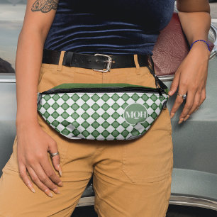 Sacs Banane ForeFashion : Motif de balle de golf blanc et vert