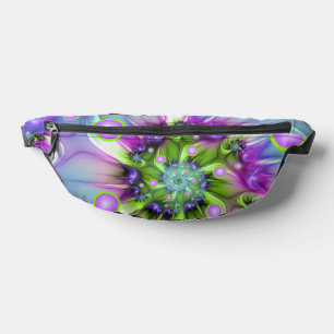 Sacs Banane Formes arrondies de spirale colorées Art fractal A