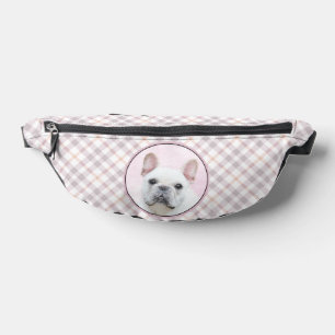 Sacs Banane French Bulldog Painting White Cream Pet Dog Art