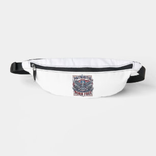 Sacs Banane Gardien de la route en acier patriotique Biker Rou