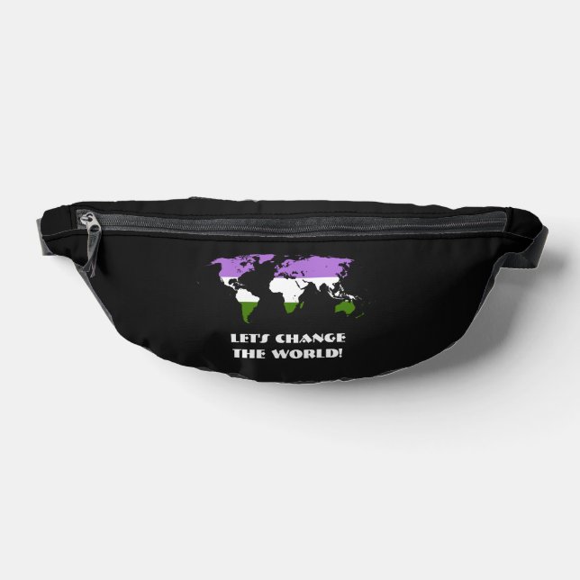 Sacs Banane Genderqueer Pride Map of The World  (Poser)