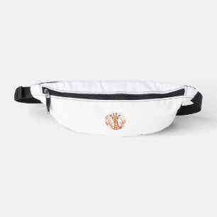 Sacs Banane Girafe Parmi Les Fleurs De Cerises Cercle Art