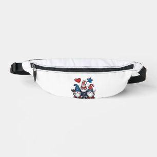 Sacs Banane Gnome Patriotique Gravure Vintage Design Vectoriel