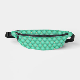 Sacs Banane Gold Diamond Tufé Turquoise Pack Fanny