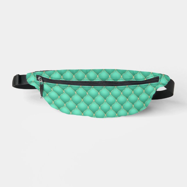 Sacs Banane Gold Diamond Tufé Turquoise Pack Fanny (Recto)