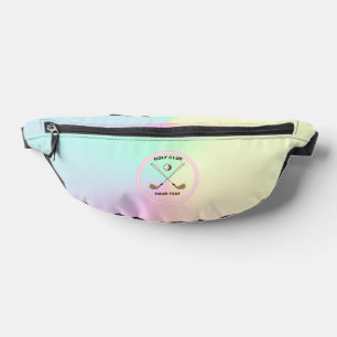 Sacs Banane Golf Club personnalisé Golfer Pastel Ombre