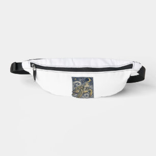 Sacs Banane Gravure ancienne tortue marine nuit étoilée
