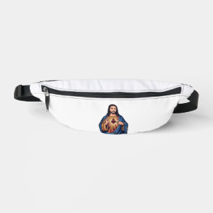 Sacs Banane Gravure Vintage Cœur Sacré Vecteur Religieux De