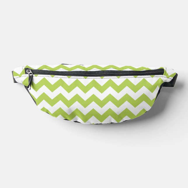 Sacs Banane Green Zigzag, Green Chevron, Motif géométrique (Poser)