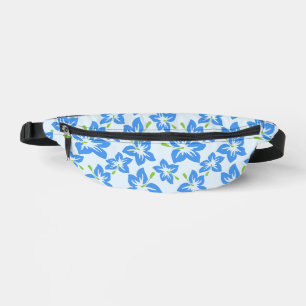 Sacs Banane Hibiscus Bleu, Fleurs Bleues, Motif De Fleurs