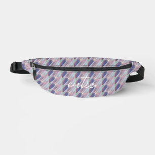 Sacs Banane Holographique mignonne fillette rayée