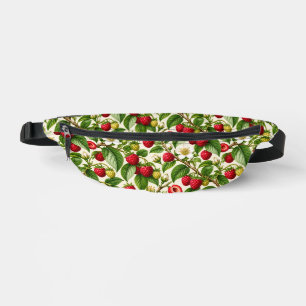 Sacs Banane Illustration botanique vintage de framboise