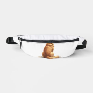 Sacs Banane Illustration d'un Golden Retriever vu de dos pour