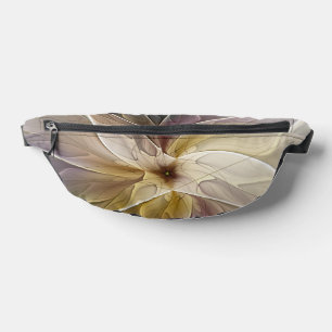 Sacs Banane Imaginaire Floral Gold Eggplant Art Fractal Abstra