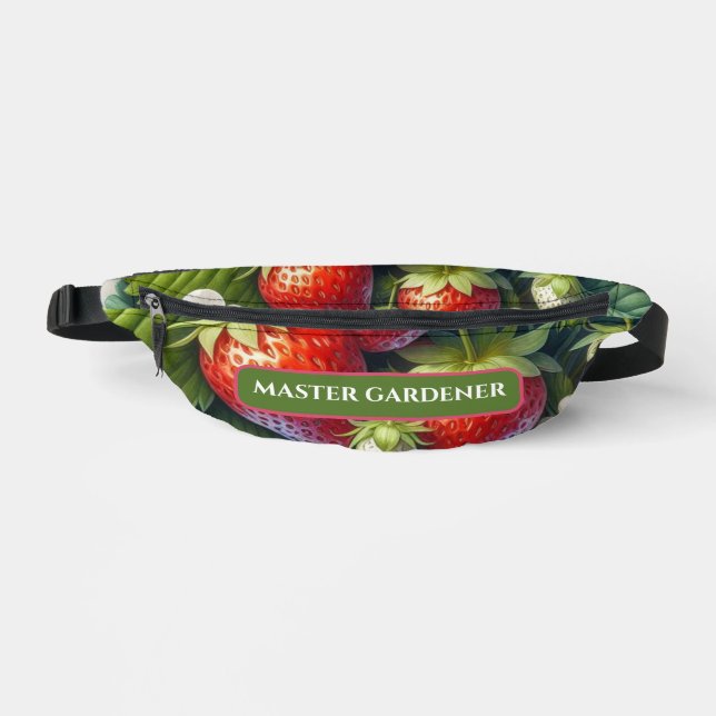 Sacs Banane Imprimé fraise de Master Gardener  (Recto)