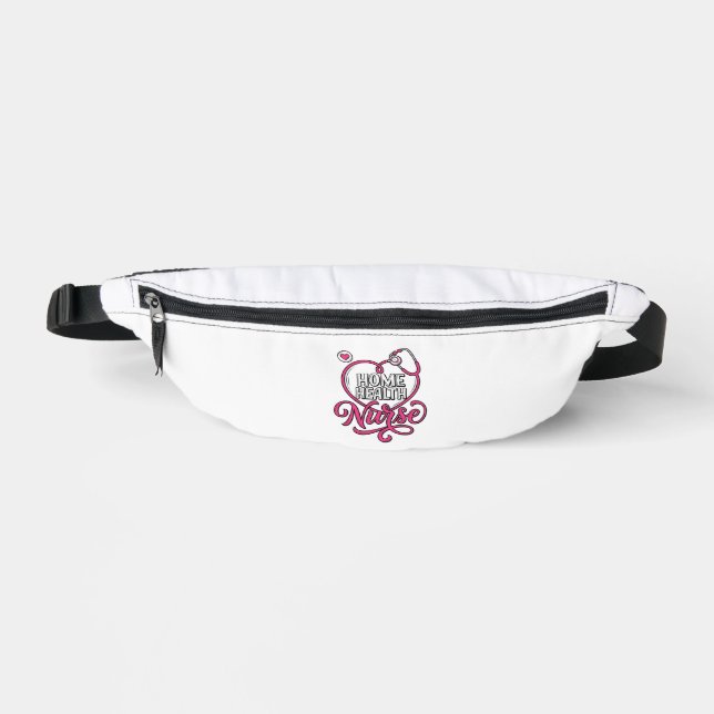 Sacs Banane Infirmière à domicile Stethoscope rose Création de (Recto)
