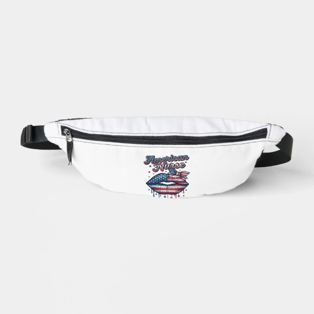Sacs Banane Infirmière Américaine Conception De Chemise Vector (Recto)