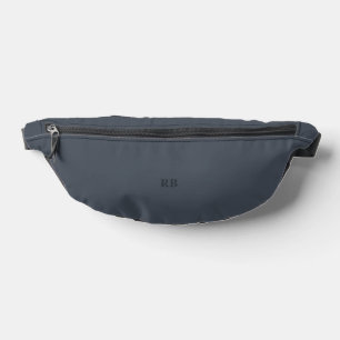 Sacs Banane Initiales bleues, bleues cendrées
