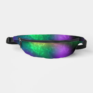 Sacs Banane Iridescente mardi gras arrière - plan avec perles