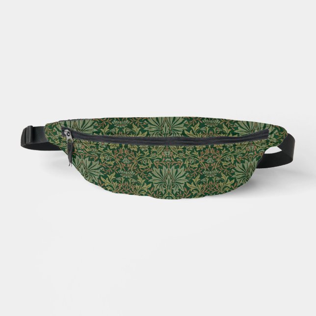 Sacs Banane Jardin de William Morris - Verts (Recto)