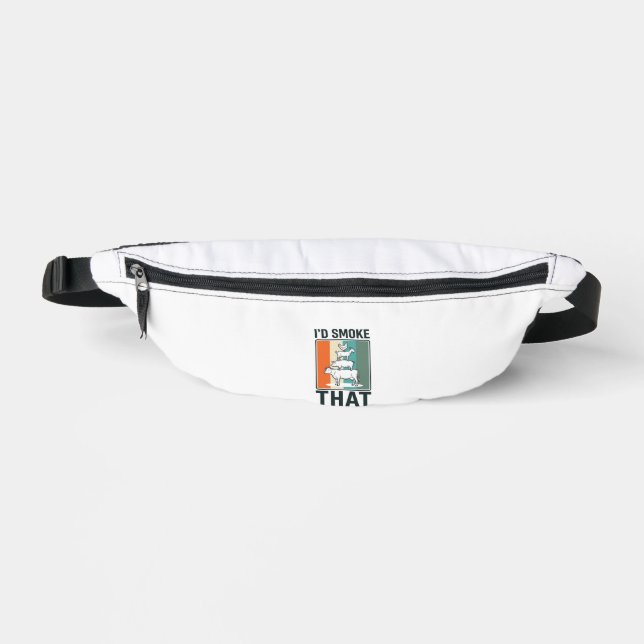 Sacs Banane Je fumerais ce design d'animaux de ferme BBQ vinta (Recto)