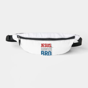Sacs Banane Jésus Sauve Frère Typographie Chrétienne Design T-