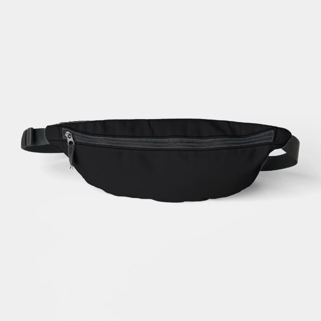 Sacs Banane Jet noir couleur solide (Recto)