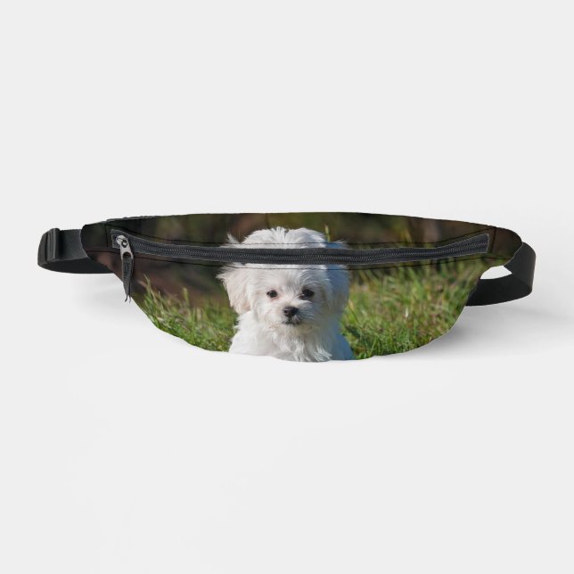 Sacs Banane Joli chiot blanc (Recto)