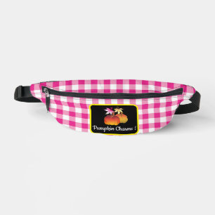Sacs Banane Joli Citrouille Personnalisé Charms Rose Plaid