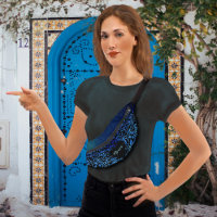Joli nom de motif floral ombré bleu
