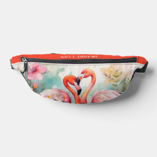 Sacs Banane Joli rose flamingo ajouter nom