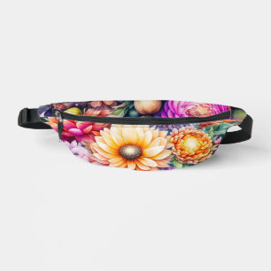 Sacs Banane Jolie aquarelle colorée Floral
