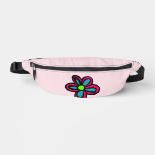 Sacs Banane Jolie Fleur Rose