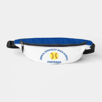 Joueuse de softball au lycée personnalisée bleu