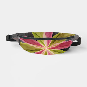 Sacs Banane Joy, Vert rose Anthracite Imaginaire Fleur Fractal